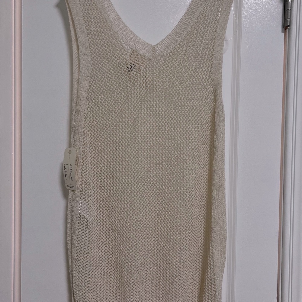 Atelier Nicole Miller Knitted Long Vest Sleeveless Top - Picture 3 of 4